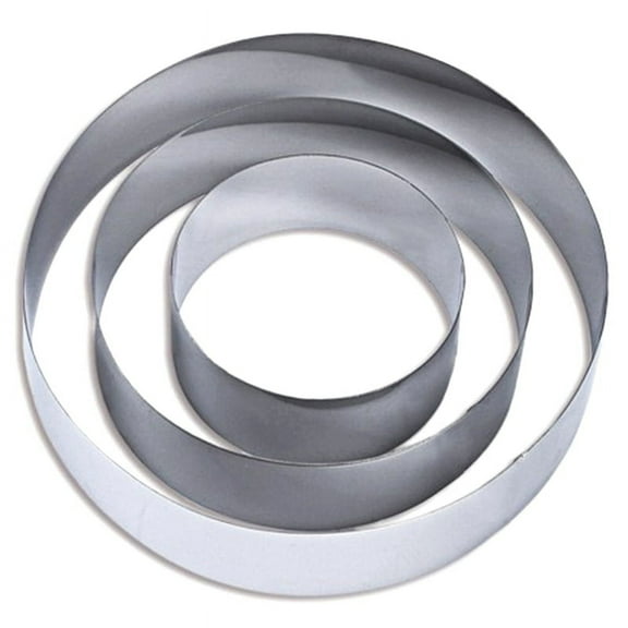 4/6/8 Inch Round Cake Mold Stainless Steel Baking Tool Cake Ring Set Biscuit Cutter Englis2Xk11075