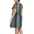 thumbnail image 3 of PCEAIIH Women's Plus Size Summer Dress Short Sleeve Swing Dresses - Stylish and Comfortable, 3 of 6