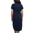thumbnail image 2 of Teddi Rose Women's Tencel Shirt Dress | Navy, Medium, 2 of 4