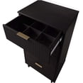 thumbnail image 5 of JERFIT Modern 5-Drawer Chest Dresser, Solid Wood Tall Narrow Storage Cabinet with Gold Handles, Black Bedroom Furniture, 5 of 10