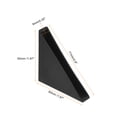 thumbnail image 2 of Uxcell 50Pack Corner Protectors 9x71mm Plastic Right Angle Corner Guards Cushion, Black, 2 of 6