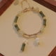 thumbnail image 2 of Pulsera Retro Verde y Piedra Natural, Dije Mariposa Feng Shui, Accesorio Elegante y Versátil, Ideal para Mujer, Regal Perfecto para Cualquier Ocasión, Duradero, Juego de 1 Pieza., 2 of 2