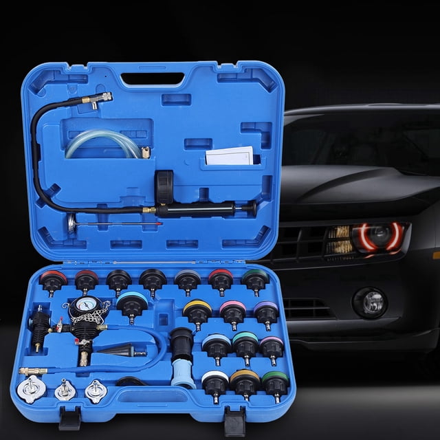 Kit de comprobador de fugas 28 piezas Nikou detector de fugas de tanque de agua universal para automóvil