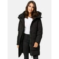 thumbnail image 6 of Marikoo Women's Thigh-Length Quilted Winter Coat with Hood - Karumikoo XVI, 6 of 7