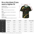 thumbnail image 5 of Logiee Green Marble Print Mens Hawaiian Shirts,Loose-Fit Short Sleeve Button Down Tropical Aloha Beach Shirt,Summer Vacation Wedding Tops,Medium, 5 of 7