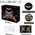 thumbnail image 2 of 13" Large Star Party Galaxy Gift Bag Set with Greeting Card and Tissue Papers, Happy Birthday Gift Bags for Star Theme Birthday Party Celebration., 2 of 4