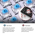 thumbnail image 1 of Clavier OUTEMU Filaire USB 61 Touches Clavier Mécanique Rétroéclairé LED Supporte hot swap Interrupteur Bleu / Interrupteur Rouge, 1 of 7