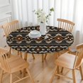 thumbnail image 3 of Vibrant Bohemian Floral Round Table Cover with Elastic Edging, Perfect Fit for 52-56 Inch Tables, Durable for Home Use, 3 of 7
