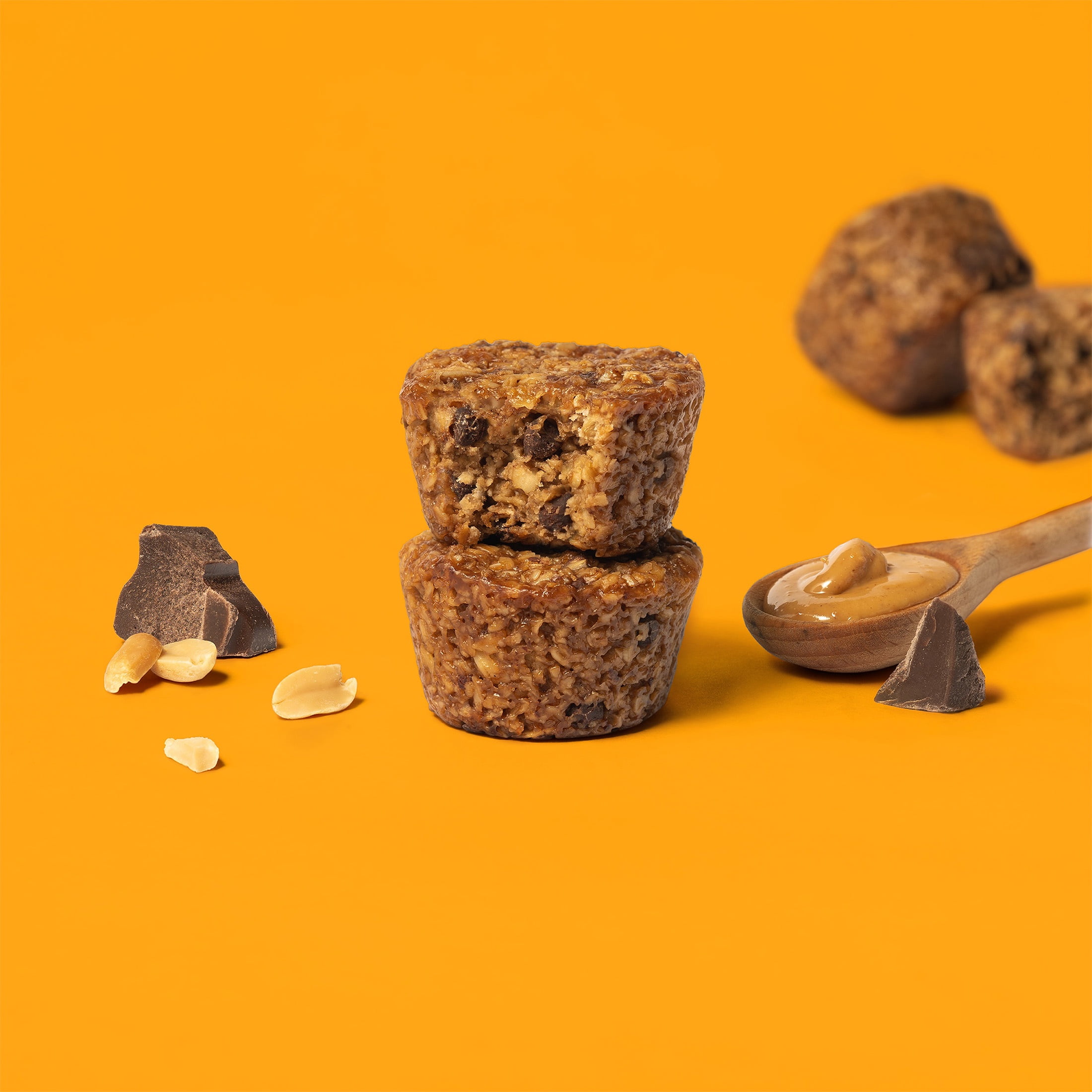 (2 pack) Bobo's Oat Bites, Peanut Butter Chocolate Chip, 5 Pack of 1.3 oz bars