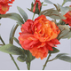 thumbnail image 1 of Xiao Hua 3 peonías naranjas artificiales, flores falsas, flores artificiales para decoración de bodas, 1 of 5