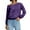 38#Purple, variant on Women's Off The Shoulder Sweatshirt Long Sleeve Drop Shoulder Oversized Pullover Tops Fall Outfits Black L