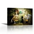 thumbnail image 1 of The Marriage - Contemporary Fine Art Giclee on Canvas Gallery Wrap - wall décor - Art painting - 27 x 20 Inch - Ready to Hang, 1 of 2