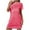 Hot Pink, variant on Busydd Nightgowns for Women Fashion Love Heart Print Valentines Dress for Women Casual Round Neck Short Sleeve Summer Dress 5XL