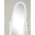 thumbnail image 5 of Traditional Queen Anna Style Wood Floor Cheval Mirror, Cherry Finish, 5 of 6