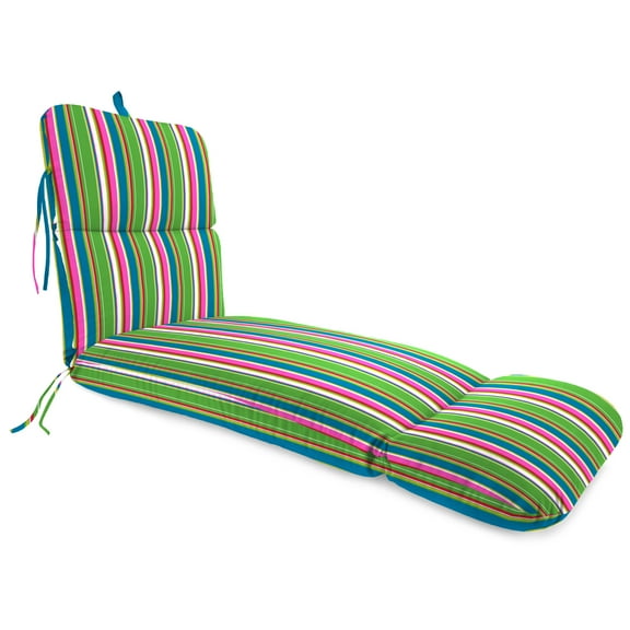 Jordan Manufacturing 74" x 22" Rectangular Outdoor Chaise Lounge Cushion with Ties and Hanger Loop
