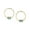Light Blue, variant on 1928 Jewelry 14K Gold Dipped Rectangle Crystal Hoop Stainless Steel Post Earrings (Pink)