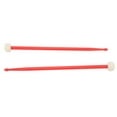 thumbnail image 2 of 2Pcs Drum Mallet Felt Head Nylon Handle Double Headed Instrument Accessory Set Kit for Playing Red, 2 of 12