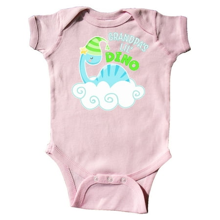 

Inktastic Grandpa s Lil Dino with Cute Blue Baby Dinosaur Gift Baby Boy or Baby Girl Bodysuit