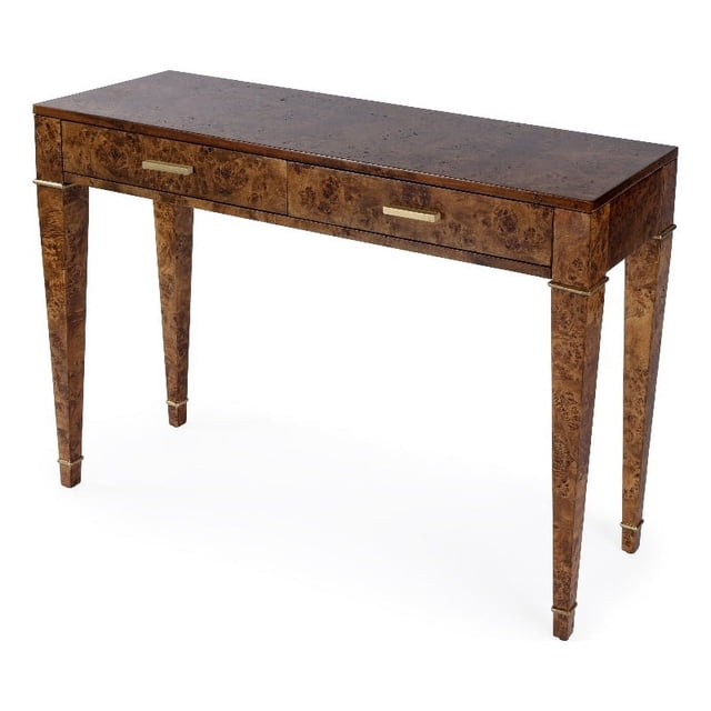 Butler Specialty Company Kai 2 Drawer 45" Burl Wood Console Table - Medium Brown