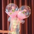 thumbnail image 3 of 1 Set Diy Led Luminous Balloon Rose Bouquet, Bobo Balloon Set,Transparent Led Rose Balloon Diy Set,Balloon With Lights,Balloon Bouquet For Valentine'S Day Anniversary Mother'S Day Decor,B, 3 of 7