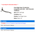thumbnail image 2 of Front Right Outer Tie Rod End - Compatible with 2002 - 2009 Chevy Trailblazer 2003 2004 2005 2006 2007 2008, 2 of 2