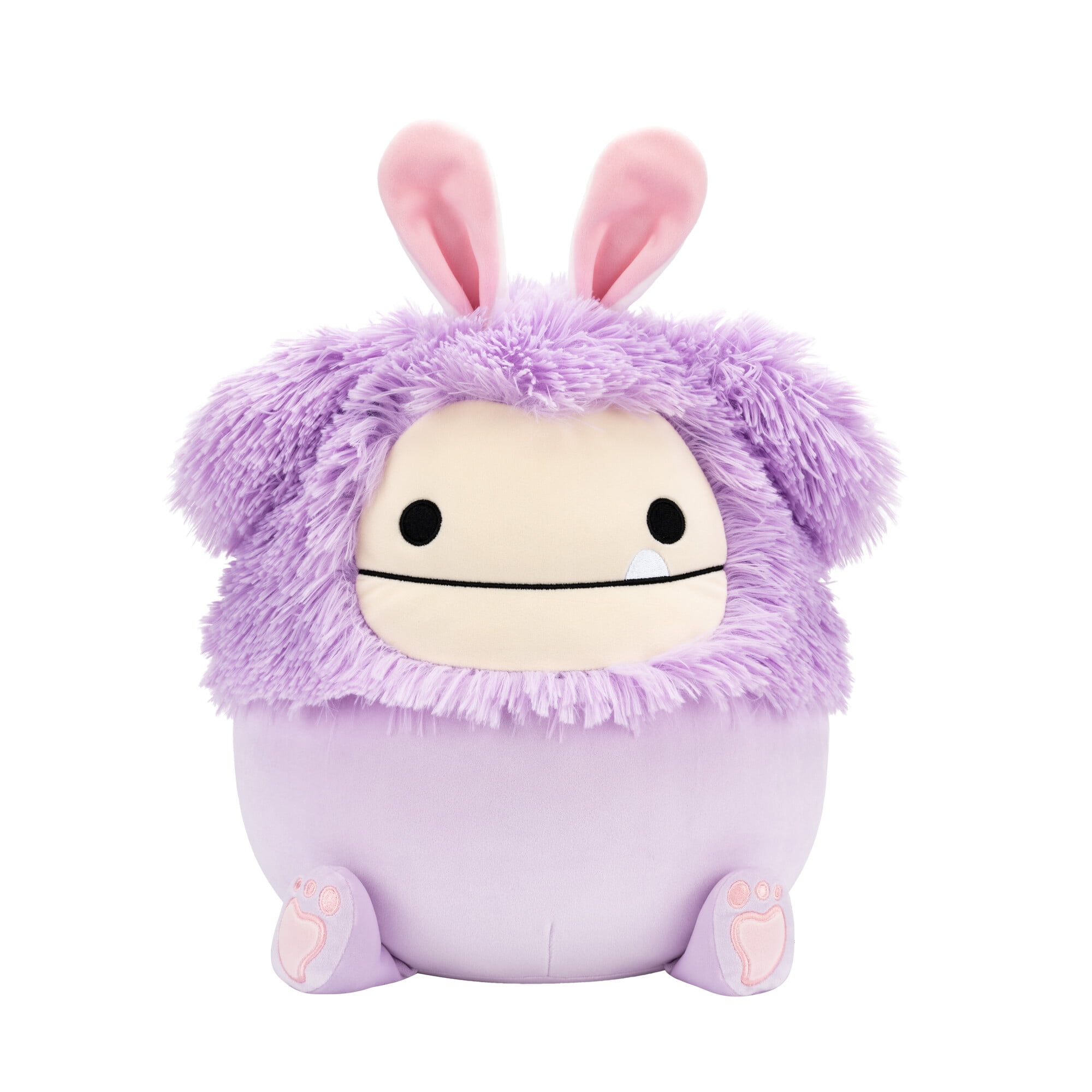 Fuzz-a-mallows By Squishmallows Original 16-Inch Easter Plush - Dilka the Lavender Bigfoot with Bunny Ears
