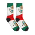 thumbnail image 4 of Unisex Mexican Flag Novelty Ankle Socks Colorful ComfortSoft Lightweight Sports Athletic Socks, 4 of 7