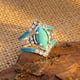 thumbnail image 4 of Joyería creatividad retro Turquesa diamante juego de tres piezas anillo femenino joyería de pareja regalo de San Valentín, 4 of 5