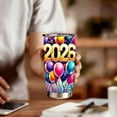 thumbnail image 6 of 2026 Celebration Balloon Stainless Steel Insulated Tumbler with Lid and Straw, Party Theme Travel Coffee Cup, 6 of 9