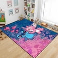 thumbnail image 5 of Alfombra de Disney con figura de Anime Stitch, alfombra estampada para sala de estar y dormitorio, felpudo creativo de dibujos animados para dormitorio de niños, sofá, alfombras para el suelo, 5 of 5