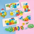 thumbnail image 7 of Ausugar Wooden Toddler Puzzles for Kids Ages 2-5, Montessori Toys for 3 Year Old, Animal Toddler Toys Ages, 7-Pack Learning Toddler Puzzle, 7 of 7