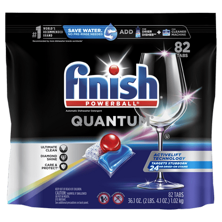 Finish Quantum 82ct  Dishwasher Detergent Tablets  Superior Clean & Shine