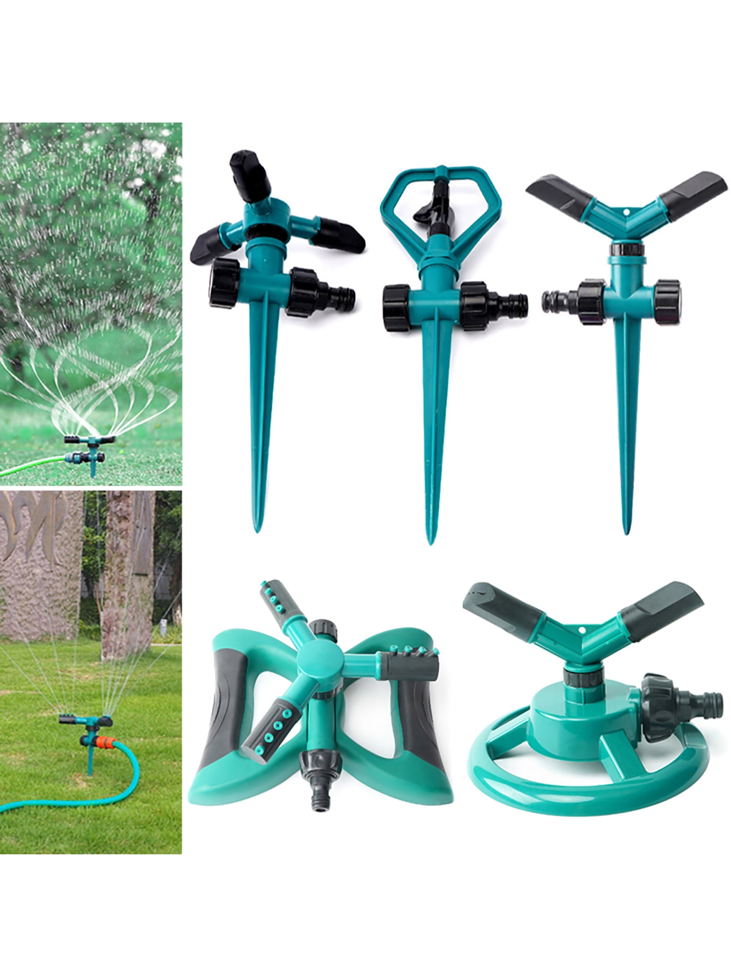 360° Rotating Lawn Sprinkler Automatic Garden Water Sprinklers Plant