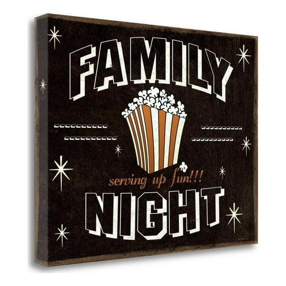 32" x 24" Familly Night by Jo Moulton - Print On Canvas Fabric Multi-Color