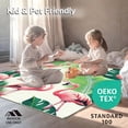 thumbnail image 4 of ODIKA 6'x9' Machine Washable Non-Slip Area Rug, Chic Flamingo Print Style High Traffic Rug, White, 33498, 4 of 7