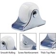 thumbnail image 4 of HSHDLDF Roue de Direction 1 Pouce Plaque Supérieure en Métal Fixe Roues en Plastique Dur 12 Pcs (avec Vis), 4 of 5