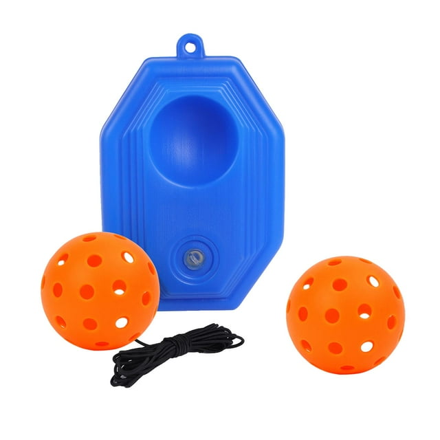 fastboy Pickleball Trainer Improve Speed Player for Solo Training with Elastic Rope Ball Green Orange 21x14x6cm