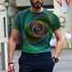 RXIRUCGD Men's Shirts Unisex Daily T Shirt Print Graphic Prints Animal Print Long Sleeve Tops Casual Bloue Homme – image 5 sur 8