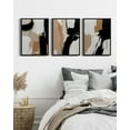 thumbnail image 4 of Drsoum Abstract Wall Picture Minimalism Wall Decor for Bathroom living room Office 11x14in3pcs Black Framed, 4 of 6