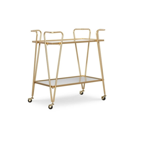 Putnam Gold Mid-Century Bar Cart
