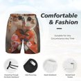 thumbnail image 3 of Balery Adorable Kitten In Kimono Bañador para hombre, shorts de playa de secado rápido con entrepierna y forro de compresión-X-Large, 3 of 6
