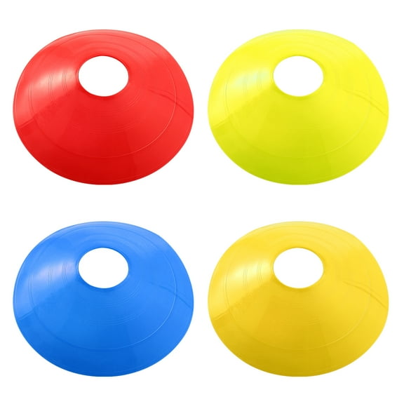 Football Training Sign Plate Set of 16 Assorted Color PE Material for Durable Use in Sports and