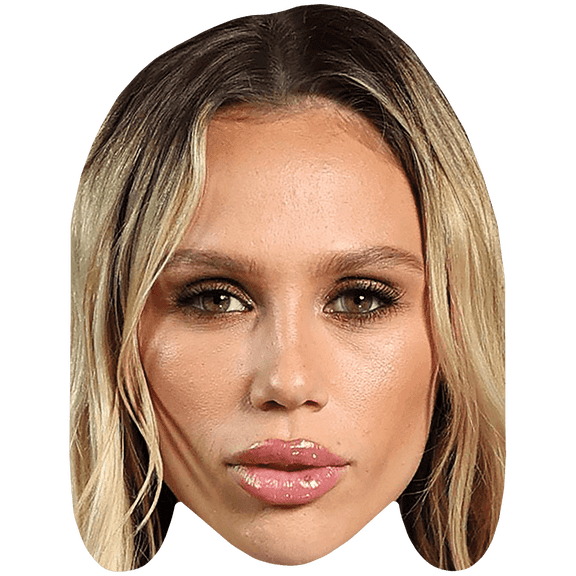 Hallie Batchelder (Pout) Celebrity Mask, Flat Card Face, Fancy Dress Mask