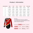 thumbnail image 7 of Hansber Gymnastics Leotards for Kids Long Sleeve Ballet Dance Bodysuit One Piece Tumbling Outfit Sportswear White 8, 7 of 7
