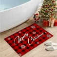 thumbnail image 6 of Merry Christmas Tree Welcome Doormat, Winter Christmas Low-Profile Non-Slip Decorative Mat for Indoor OutdoorBuffalo Plaid Door mat, 6 of 6