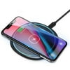 Wireless Charger, Fast Wireless Charging Pad Qi-Certified for Samsung Galaxy S21/S20/S10/S10+/S10e/S9/S9+/S20, for iPhone 12/SE 2/11/Xs Max/Xs/XR/X/8 Plus/8, Qi-Enabled Phone