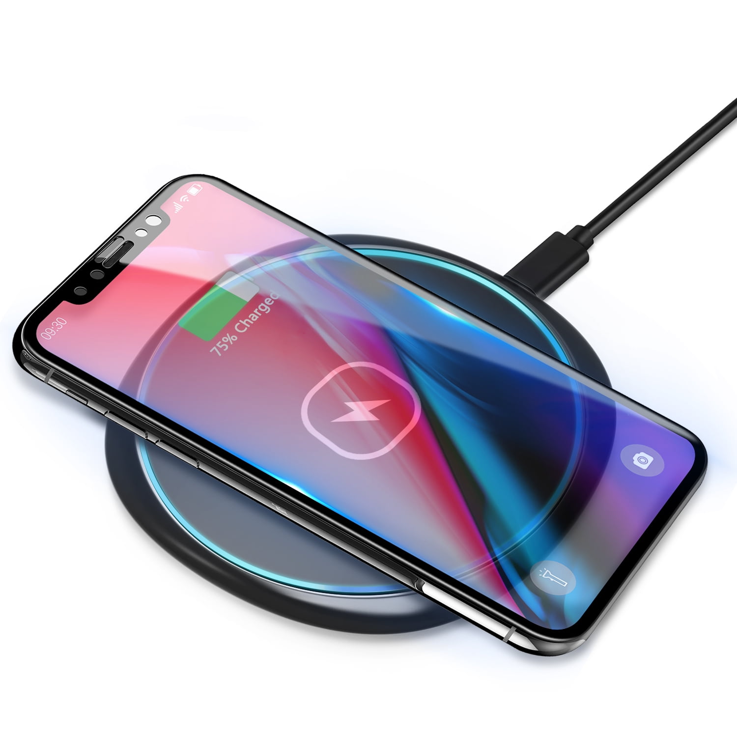 Wireless Charger Fast Wireless Charging Pad Qi Certified For Samsung 