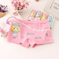 thumbnail image 2 of Children Underwear Girls Underpants Girls' Cartoon Cotton Boxer Briefs 5pcs Girls Panties Soft Girl Pants, 2 of 4