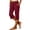 Wine, variant on Luvrsol Capris for Women Wide Leg Capri Pants Buttery Soft Stretch Casual Lounge Cropped S-2XL