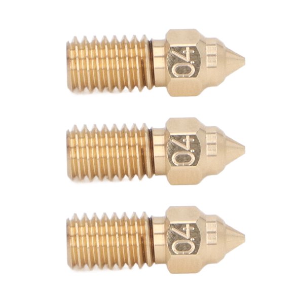 Boquilla de Latón de la Mácina de Enformón 3d, M6 3pcs Coeficiente de Baja Viscosidad de Alta Resistencia Boquilla de Latón 3d para neptuno 4 Para Petg TPE TPU